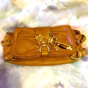 Juicy Couture Brown Leather Clutch